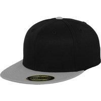 Flexfit by Yupoong Men's Premium 210 Fitted Two Tone Baseball Cap in Black | Size: Large/XL