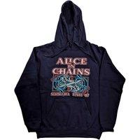 Alice In Chains Men's Totem Fish Pullover Hoodie in Navy | Size: 2XL