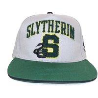 Harry Potter Men's Slytherin Snapback Cap in Mid Grey