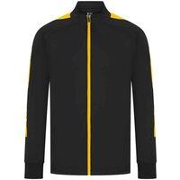 Finden & Hales Men's Knitted Tracksuit Top in Black | Size: XL
