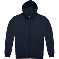 B&C Men's ID.224 Full Zip Hoodie in Navy | Size: Large