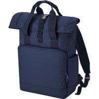 Bagbase Men's Roll Top Twin Handle Laptop Bag in Mid Navy