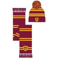 Harry Potter Men's Gryffindor Hat & Scarf Set in Red