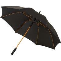Avenue Men's 23 Inch Spark Auto Open Storm Umbrella in Jet Black