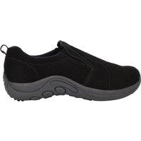 PDQ Men's Real Suede Ryno Slip-On Casual Trainers in Black | Size: 14