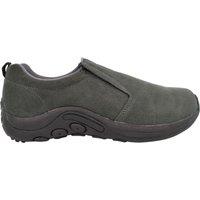PDQ Men's Real Suede Ryno Slip-On Casual Trainers in Grey | Size: 6