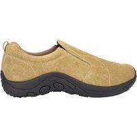 PDQ Men's Real Suede Ryno Slip-On Casual Trainers in Taupe | Size: 14