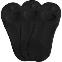Superga Men's Invisible Socks (Pack of 3) in Black | Size: 5.5-8