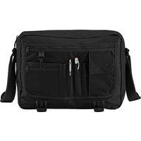 Bagbase Men's Plain Messenger Bag in Black