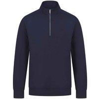 Henbury Men's Quarter Zip Sweatshirt in Navy | Size: 2XL