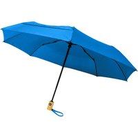 Avenue Men's Bo Foldable Auto Open Umbrella in Mid Blue