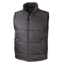 Result Core Men's Padded Body Warmer in Black | Size: Large