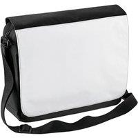 Bagbase Men's Sublimation Messenger Bag in Black