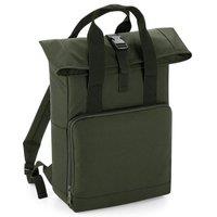 Bagbase Men's Roll Top Twin Handle Backpack in Dark Olive