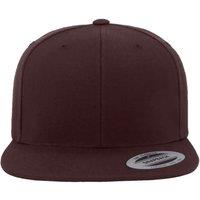 Yupoong Men's The Classic Premium Snapback Cap in Brown