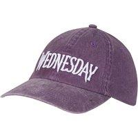 Wednesday Men's Logo Washed Baseball Cap in Black