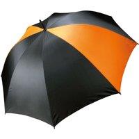 Kimood Men's Storm Manual Open Golf Umbrella in Jet Black