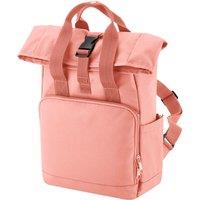 Bagbase Men's Roll Top Twin Handle Backpack in Baby Pink