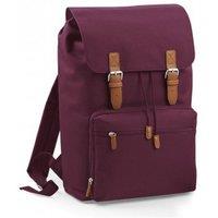 Bagbase Men's Vintage Laptop Backpack in Burgundy