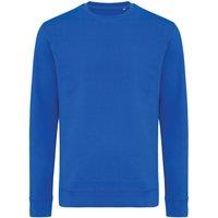 IQONIQ Men's Zion Cotton Crew Neck Sweatshirt in Blue | Size: 3XL