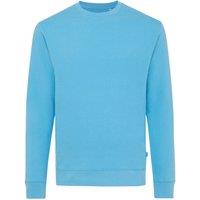 IQONIQ Men's Zion Cotton Crew Neck Sweatshirt in Bright Blue | Size: 2XS