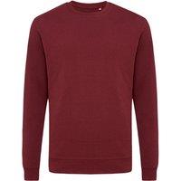 IQONIQ Men's Zion Cotton Crew Neck Sweatshirt in Burgundy | Size: 3XL