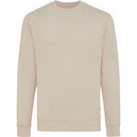 IQONIQ Men's Zion Cotton Crew Neck Sweatshirt in Cream | Size: 2XS