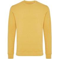 IQONIQ Men's Zion Cotton Crew Neck Sweatshirt in Yellow | Size: XS