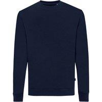 IQONIQ Men's Zion Cotton Crew Neck Sweatshirt in Navy | Size: 4XL