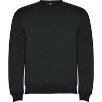 ROLY Men's Clasica Crew Neck Sweatshirt in Jet Black | Size: XS