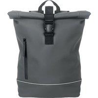 MidOcean Men's Laptosa Roll Top PU Laptop Backpack in Pale Grey