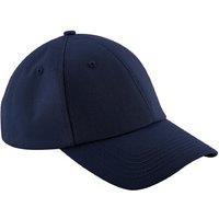 Beechfield Men's Authentic 6 Panel Baseball Cap Pack of 2 in Navy