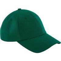 Beechfield Men's Authentic 6 Panel Baseball Cap Pack of 2 in Bottle Green