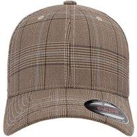 Flexfit by Yupoong Men's Glen Check Cap in Brown | Size: S/M