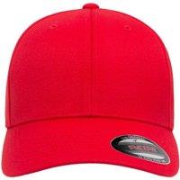 Flexfit by Yupoong Men's Wool Blend Baseball Cap in Red | Size: S/M