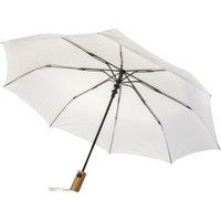 XD Design Men's Kaycey Acacia Wood Aware Folding Umbrella in Beige
