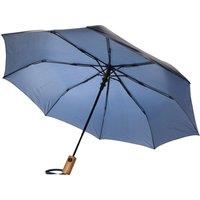 XD Design Men's Kaycey Acacia Wood Aware Folding Umbrella in Navy