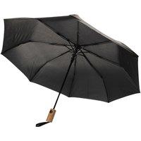 XD Design Men's Kaycey Acacia Wood Aware Folding Umbrella in Black