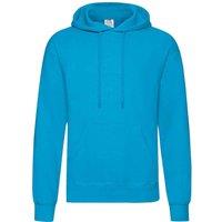 Fruit of the Loom Men's Classic Hooded Sweatshirt in Bright Blue | Size: Medium