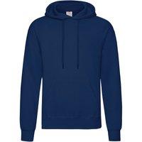 Fruit of the Loom Men's Classic Hooded Sweatshirt in Navy | Size: Large