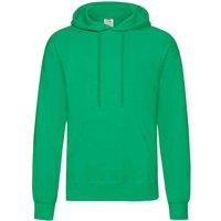 Fruit of the Loom Men's Classic Hooded Sweatshirt in Green | Size: Medium