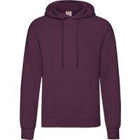 Fruit of the Loom Men's Classic Hooded Sweatshirt in Burgundy | Size: Medium