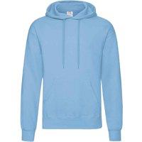 Fruit of the Loom Men's Classic Hooded Sweatshirt in Light Blue | Size: Medium