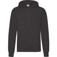 Fruit of the Loom Men's Classic Hooded Sweatshirt in Black | Size: XL