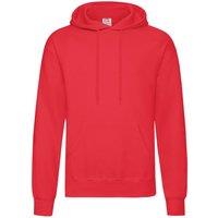 Fruit of the Loom Men's Classic Hooded Sweatshirt in Red | Size: 2XL