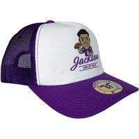 Tokyo Time Men's Lamar Jackson NFLPA Mesh Back Trucker Cap in Off-White