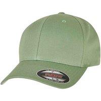 Yupoong Men's Flexfit Fitted Baseball Cap in Dark Green | Size: S/M