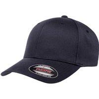 Yupoong Men's Flexfit Fitted Baseball Cap in Mid Navy | Size: S/M