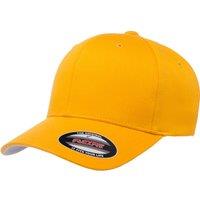 Yupoong Men's Flexfit Fitted Baseball Cap in Gold | Size: Large/XL