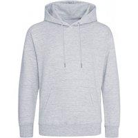 AWDis Men's Plain Grey Hoodie | Size: 2XL